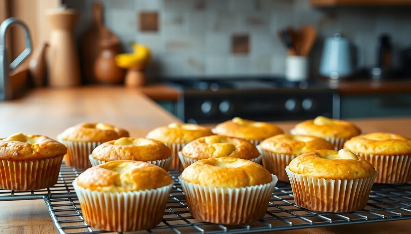 Easy Banana Cream Cheese Muffins Recipe - Moist & Delicious 3
