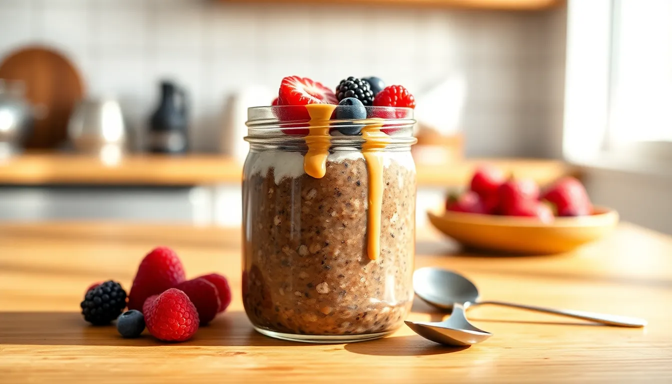 Brownie Batter Overnight Oats Recipe: 5-Minute Healthy Chocolate Breakfast 3