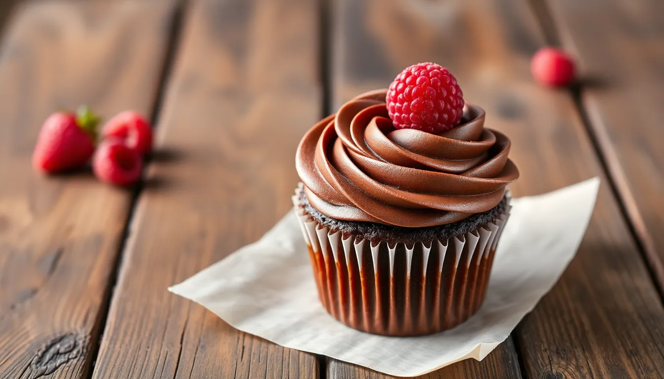 Easy Chocolate Raspberry Cupcakes Recipe (Bakery-Quality at Home!) 3