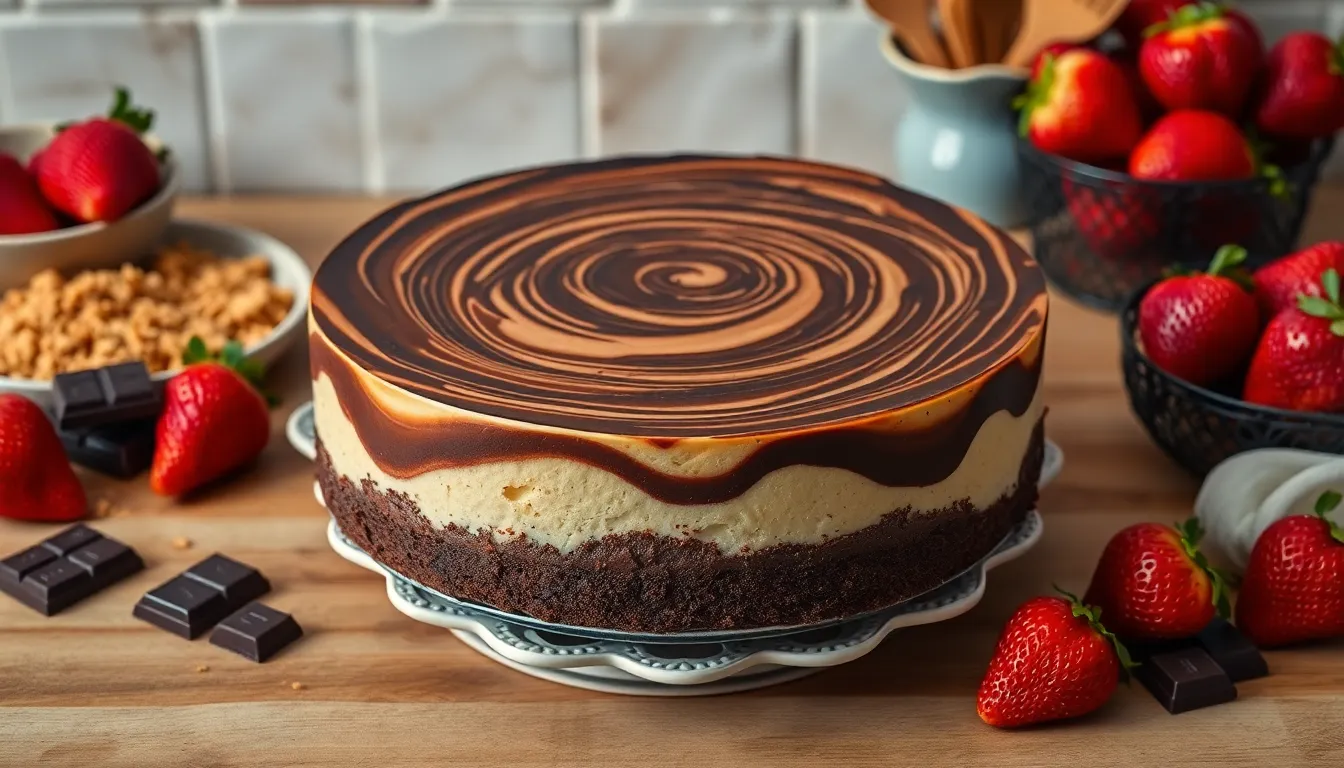 Perfect Chocolate Swirl Cheesecake Recipe: Creamy, Rich & Bakery-Style 3