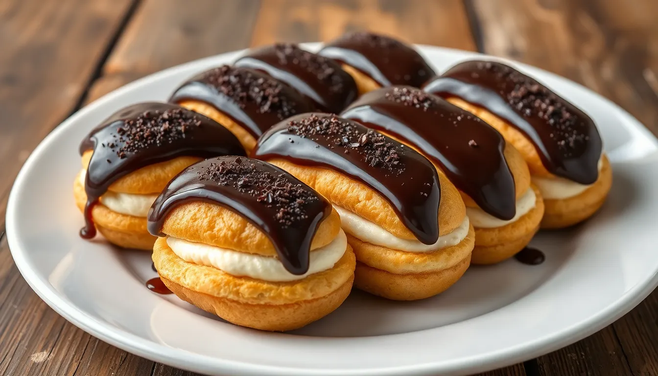 How to Make Perfect Coffee Eclairs: Easy French Pastry Recipe with Coffee Cream 3