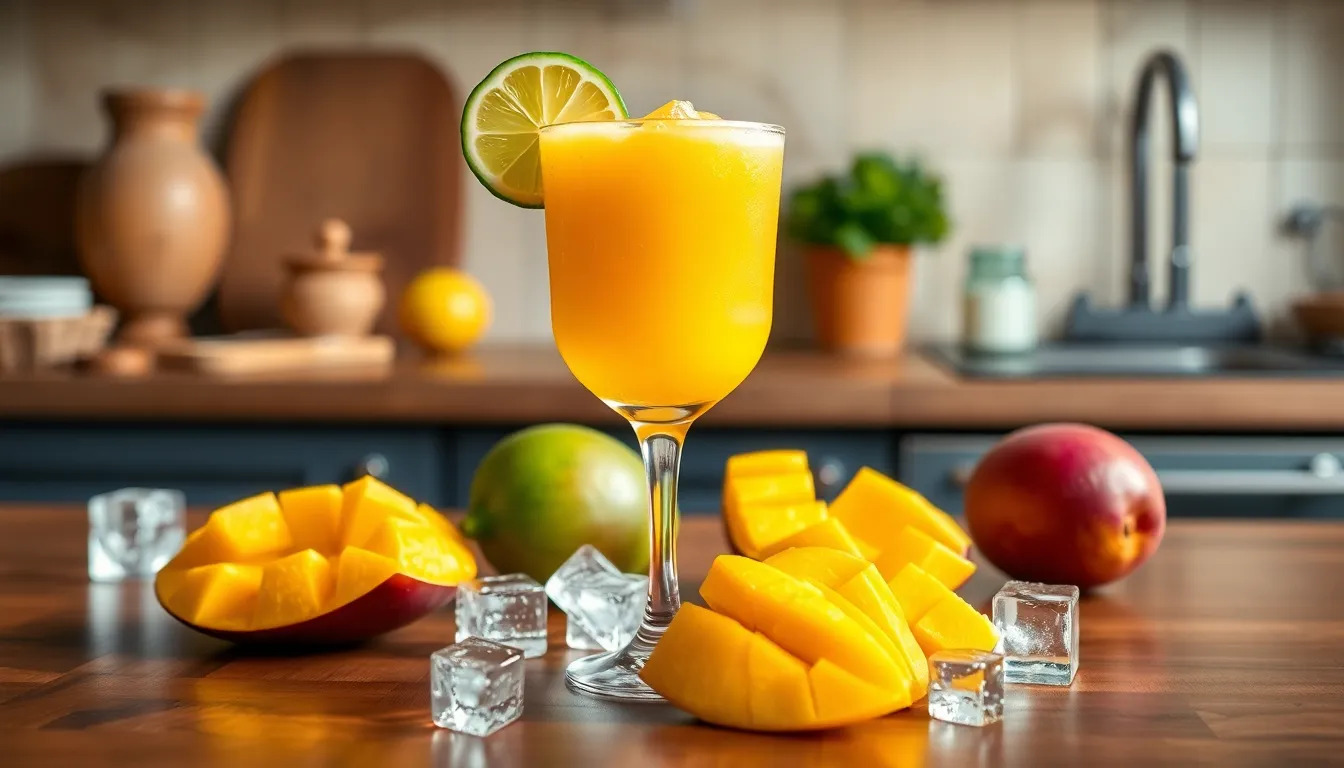 Perfect Frozen Mango Daiquiri Recipe (5 Ingredients + Easy Blender Method) 3