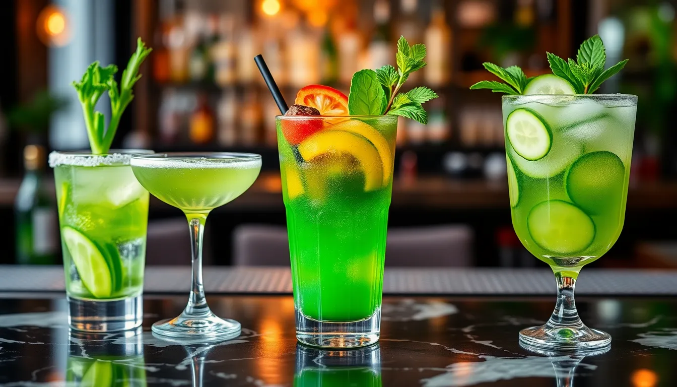 15 Stunning Green Cocktails That'll Make Your Next Party Unforgettable 3