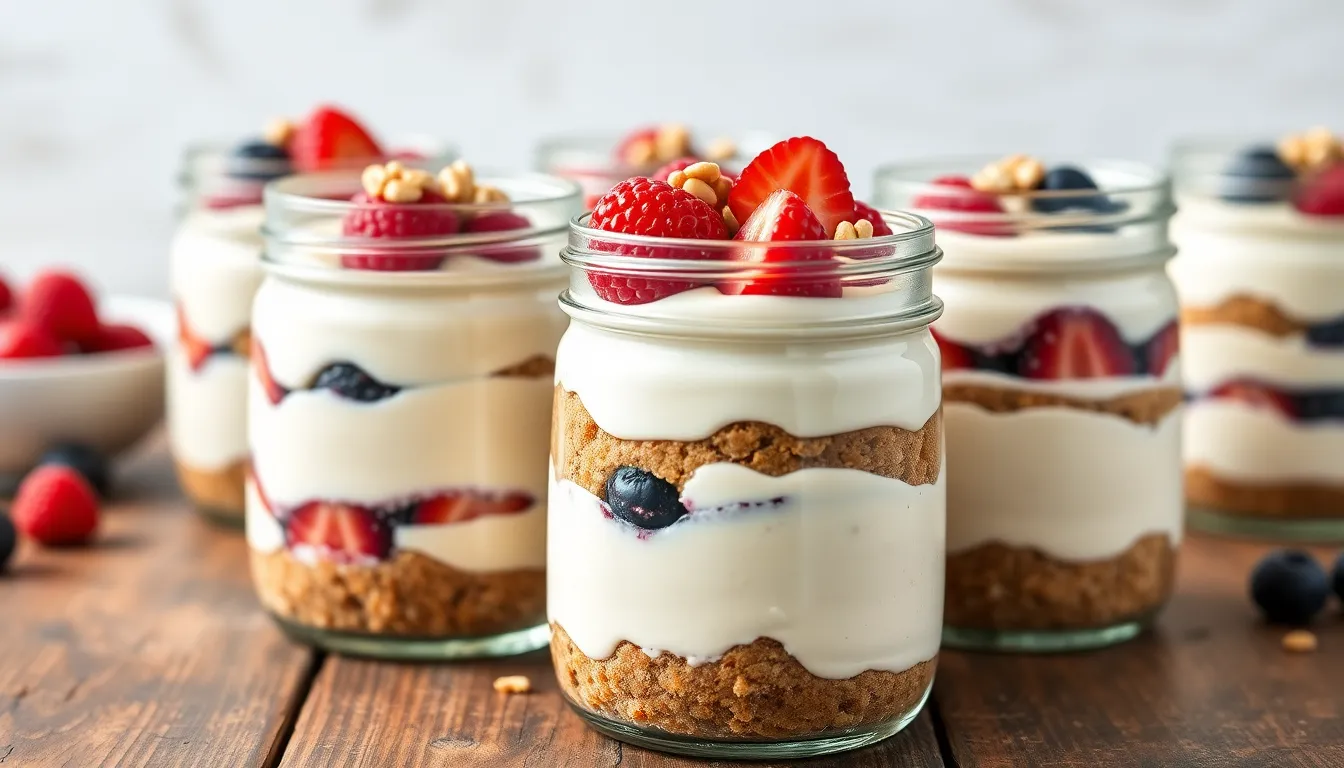 High Protein Cheesecake Jars: 30g Protein Per Serving (Easy Make-Ahead Recipe) 3