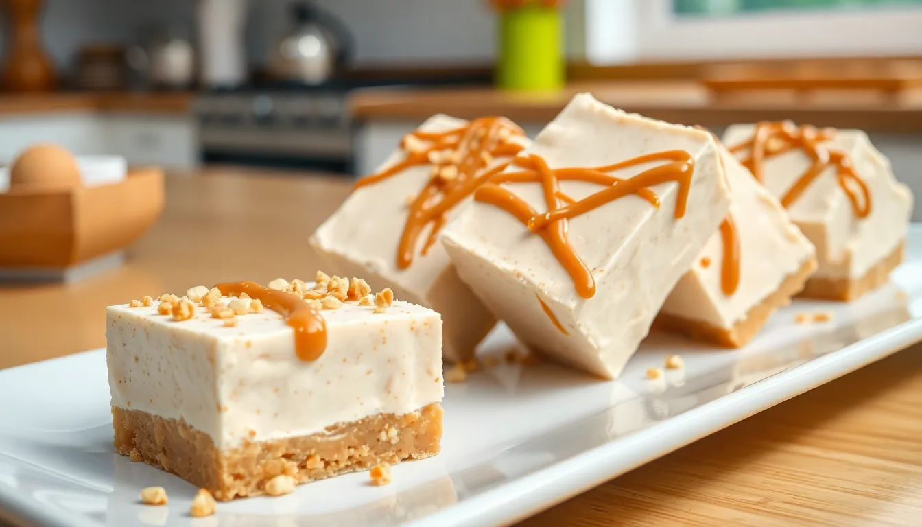 Easy Peanut Butter Frozen Yogurt Bars Recipe (Just 5 Ingredients!) 3