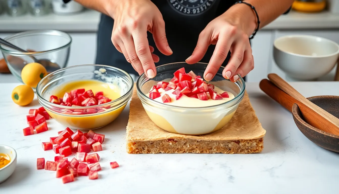 Perfect Rhubarb Custard Bars Recipe: Sweet, Tart & Creamy Spring Dessert 3
