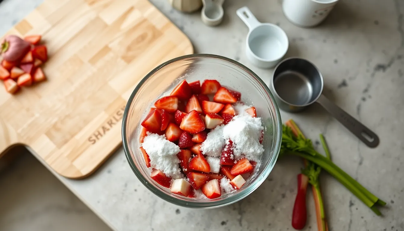 Easy Strawberry Rhubarb Coffee Cake Recipe (Perfect for Brunch!) 3
