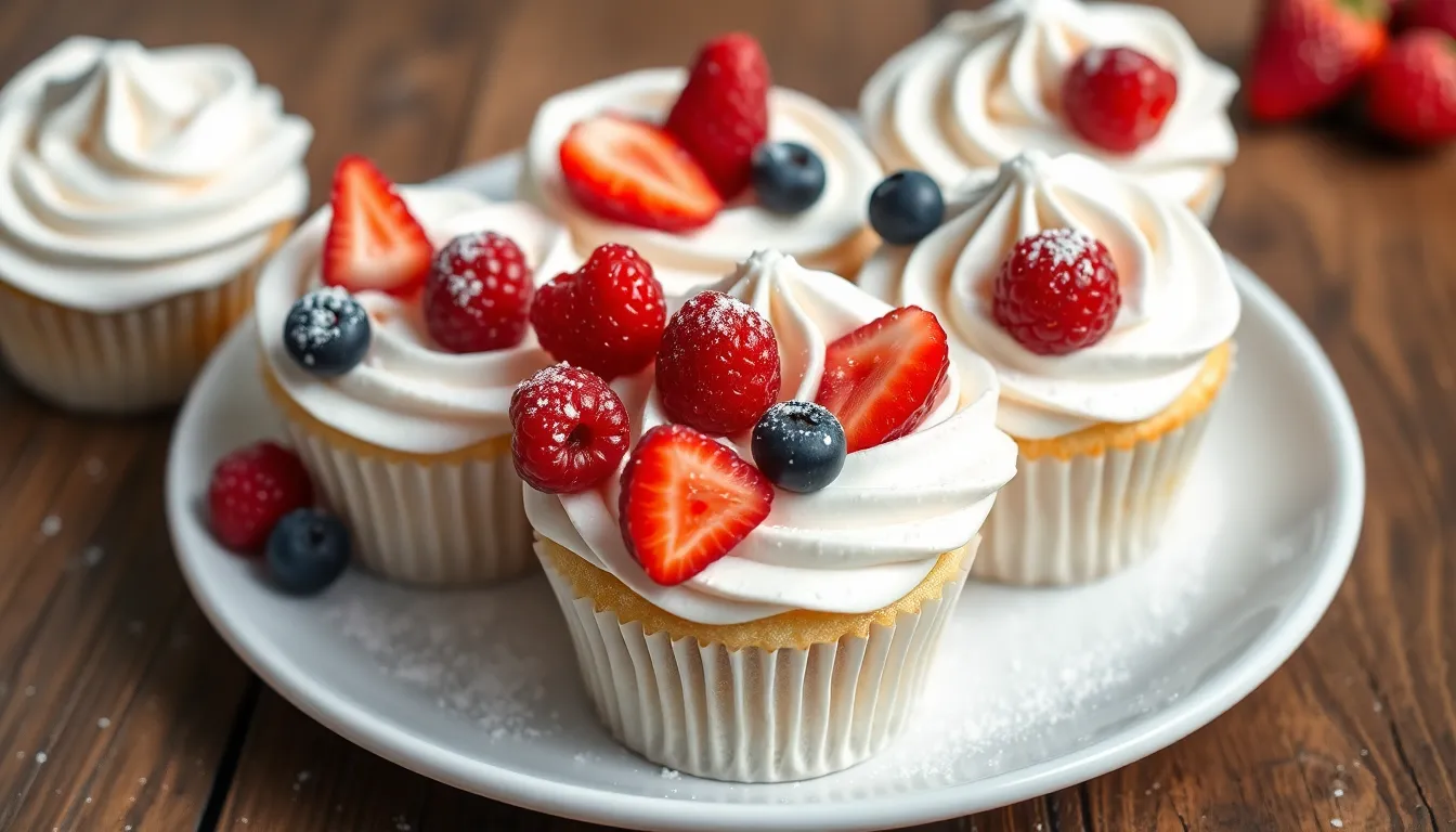 Easy Angel Food Cupcakes Recipe: Light, Fluffy & Fat-Free Treats 6 Easy Angel Food Cupcakes Recipe: Light, Fluffy & Fat-Free Treats 5