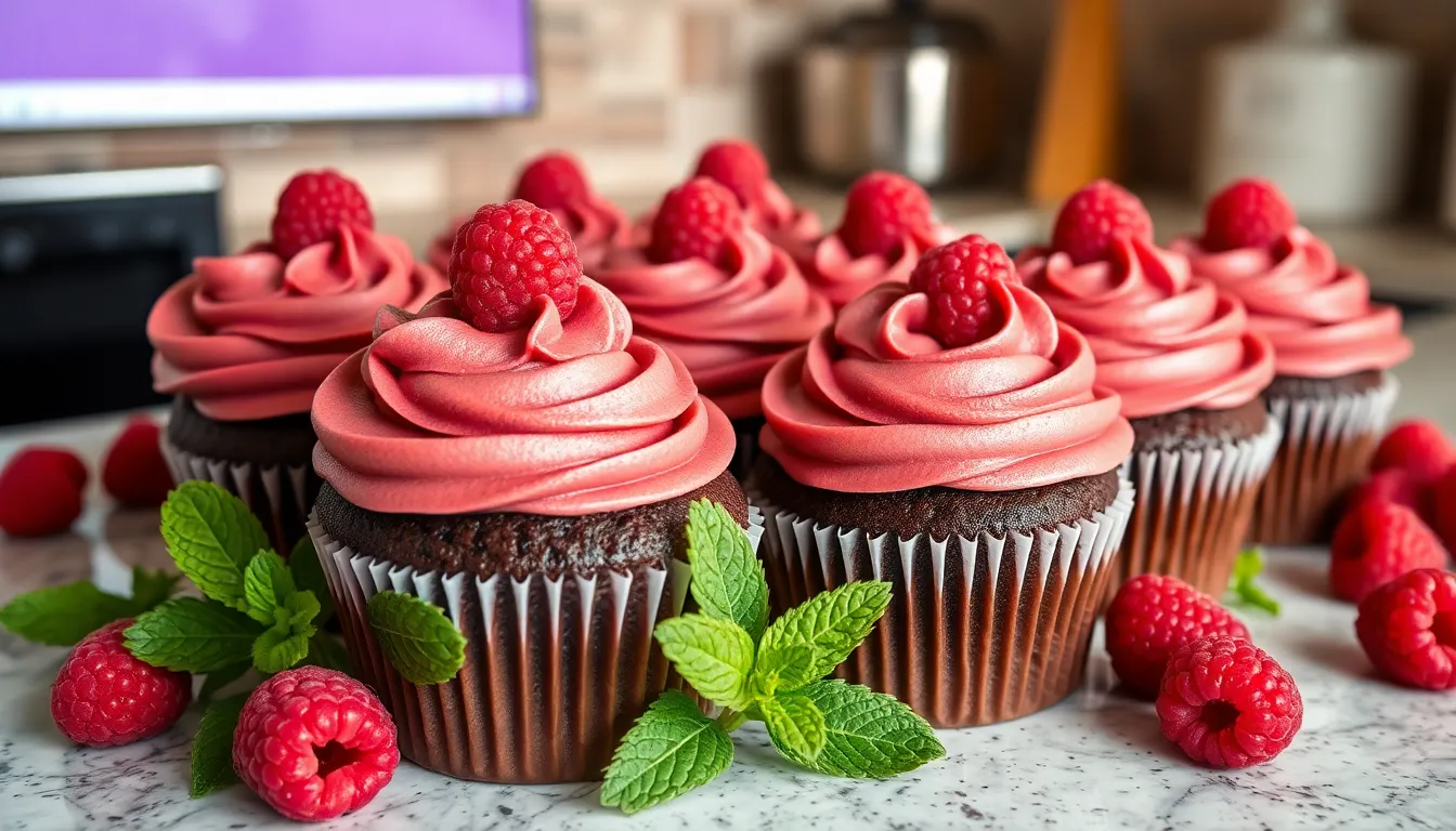 Easy Chocolate Raspberry Cupcakes Recipe (Bakery-Quality at Home!) 5