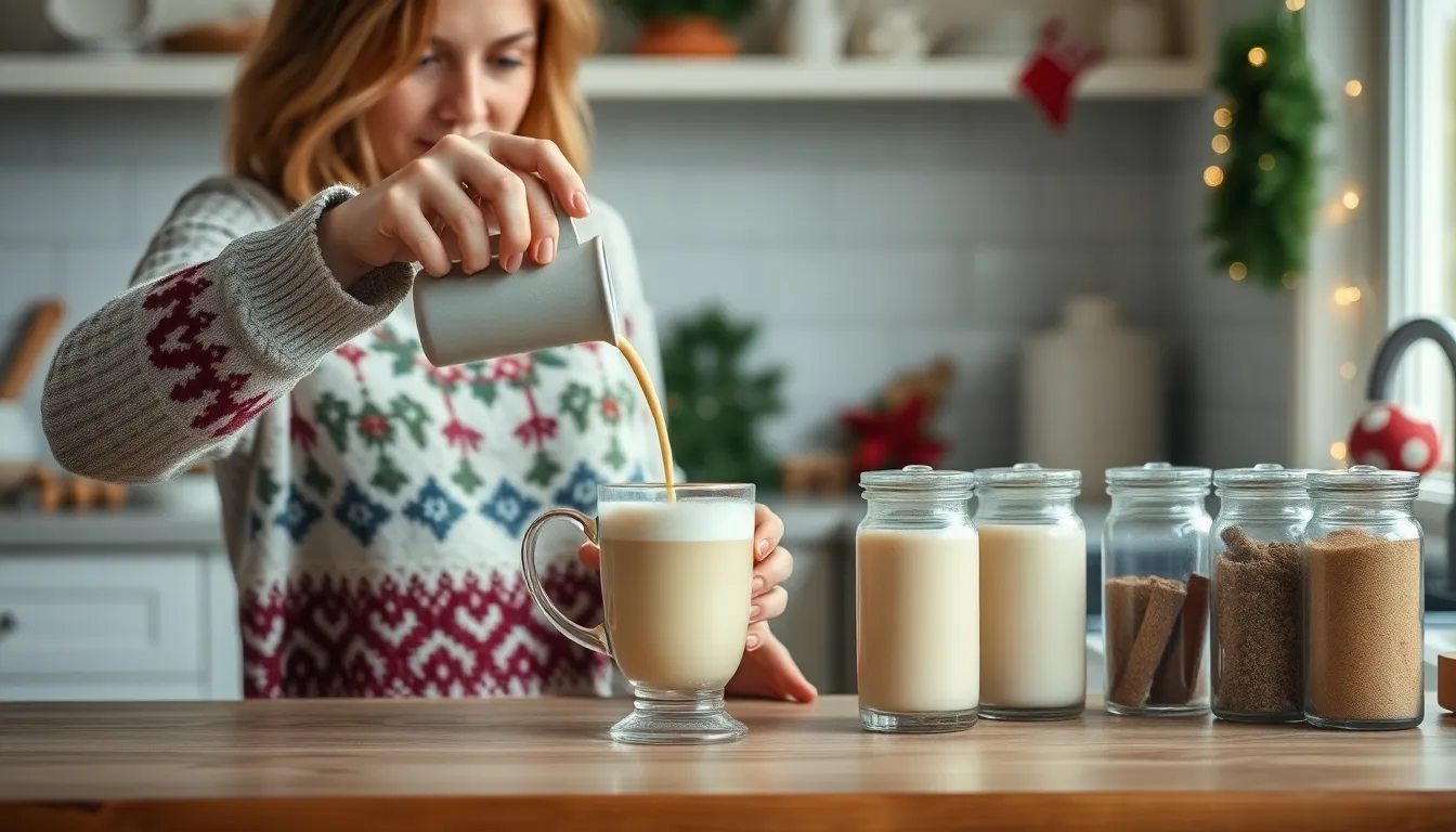 How to Make the Perfect Eggnog Latte at Home (Better Than Starbucks!) 6 How to Make the Perfect Eggnog Latte at Home (Better Than Starbucks!) 5
