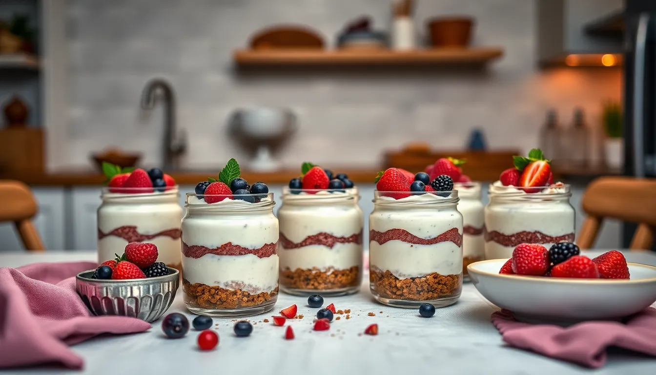 High Protein Cheesecake Jars: 30g Protein Per Serving (Easy Make-Ahead Recipe) 5