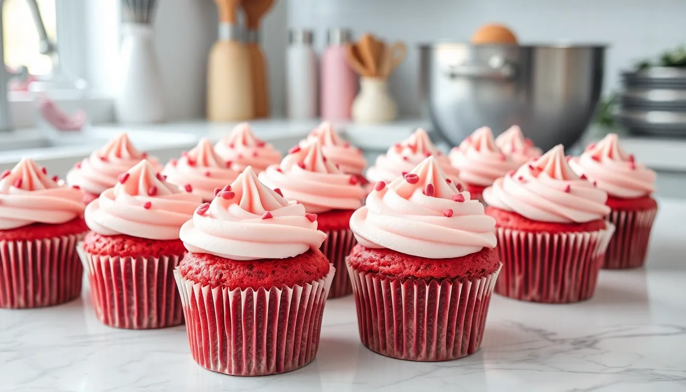 Pink Velvet Cupcakes: Easy Recipe with Cream Cheese Frosting (Better Than Red!) 5