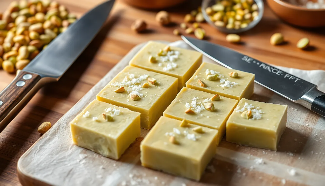 Easy Pistachio Fudge Recipe: Creamy, Nutty & Perfect for Any Occasion 6 Easy Pistachio Fudge Recipe: Creamy, Nutty & Perfect for Any Occasion 5