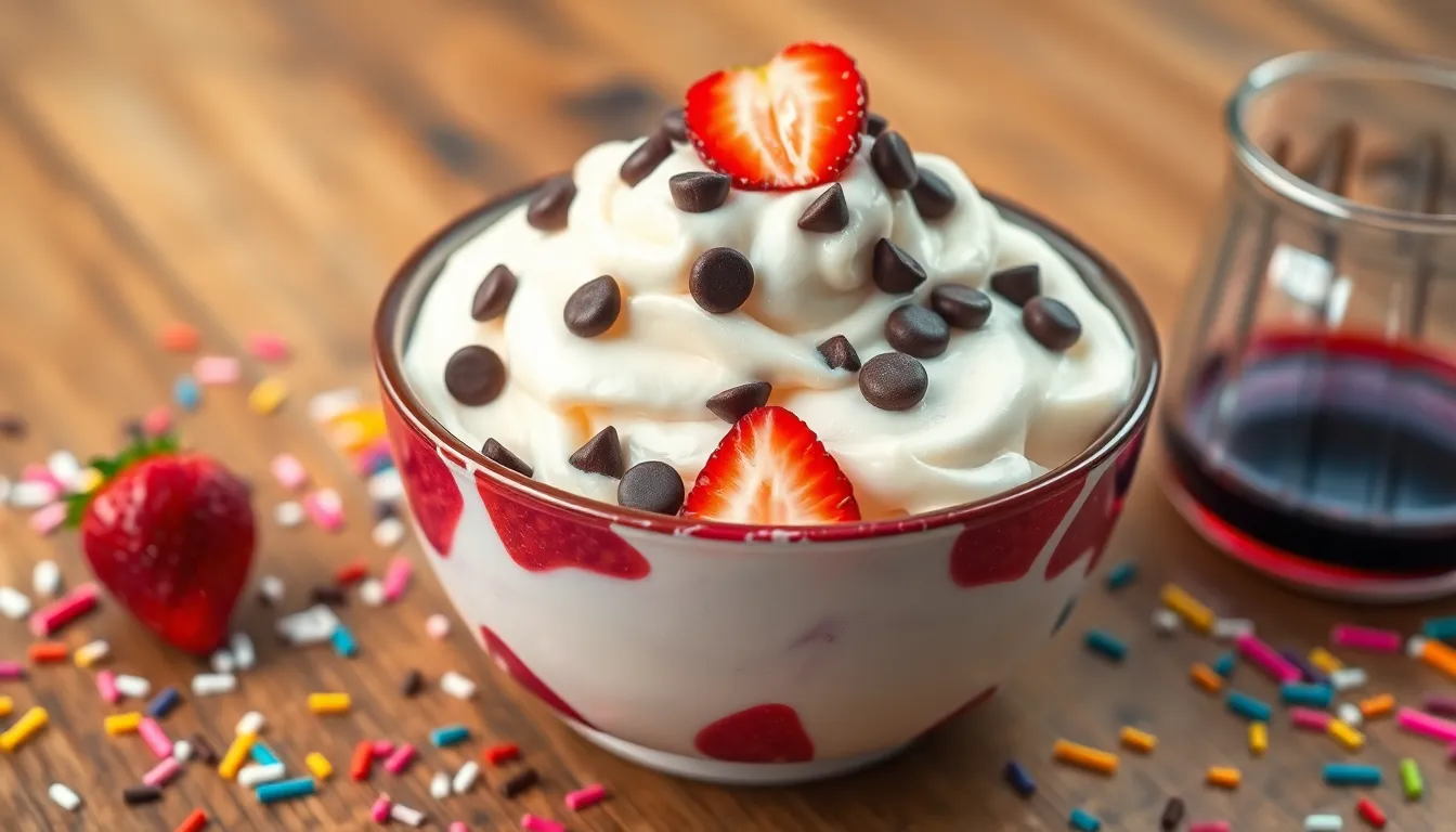 Easy Homemade Vanilla Frozen Yogurt Recipe (No Ice Cream Maker Needed!) 6 Easy Homemade Vanilla Frozen Yogurt Recipe (No Ice Cream Maker Needed!) 5