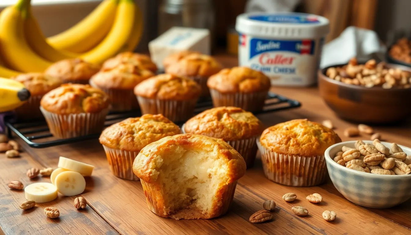 Easy Banana Cream Cheese Muffins Recipe - Moist & Delicious 7