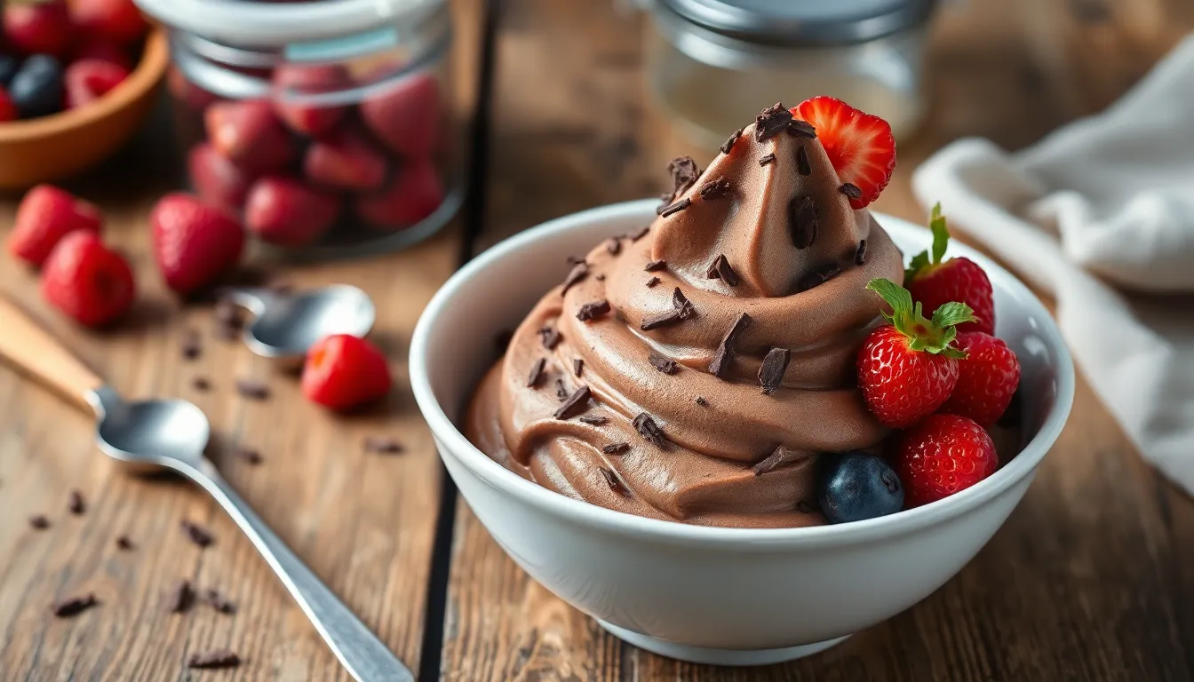 Homemade Chocolate Frozen Yogurt Recipe: Creamy, Healthy & Easy to Make 8 Homemade Chocolate Frozen Yogurt Recipe: Creamy, Healthy & Easy to Make 7