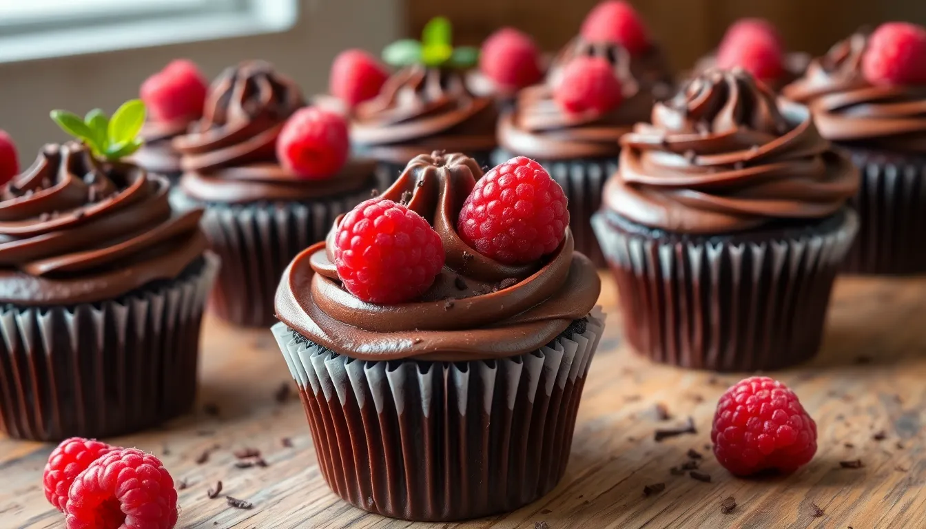 Easy Chocolate Raspberry Cupcakes Recipe (Bakery-Quality at Home!) 7