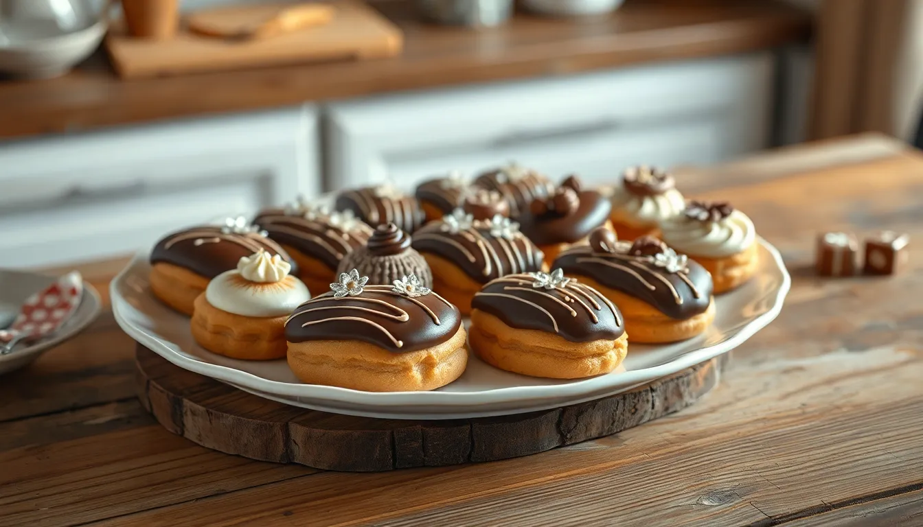 How to Make Perfect Coffee Eclairs: Easy French Pastry Recipe with Coffee Cream 7