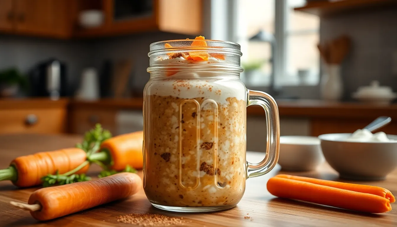 Carrot Cake Overnight Oats: Easy Healthy Breakfast Recipe Ready in 5 Minutes 9