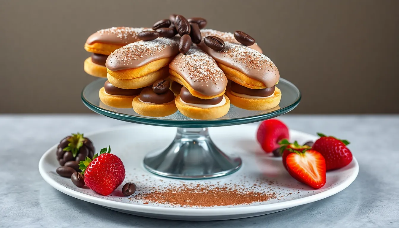 How to Make Perfect Coffee Eclairs: Easy French Pastry Recipe with Coffee Cream 9