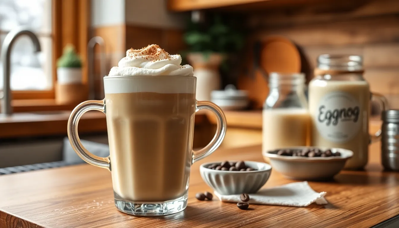 How to Make the Perfect Eggnog Latte at Home (Better Than Starbucks!) 10 How to Make the Perfect Eggnog Latte at Home (Better Than Starbucks!) 9