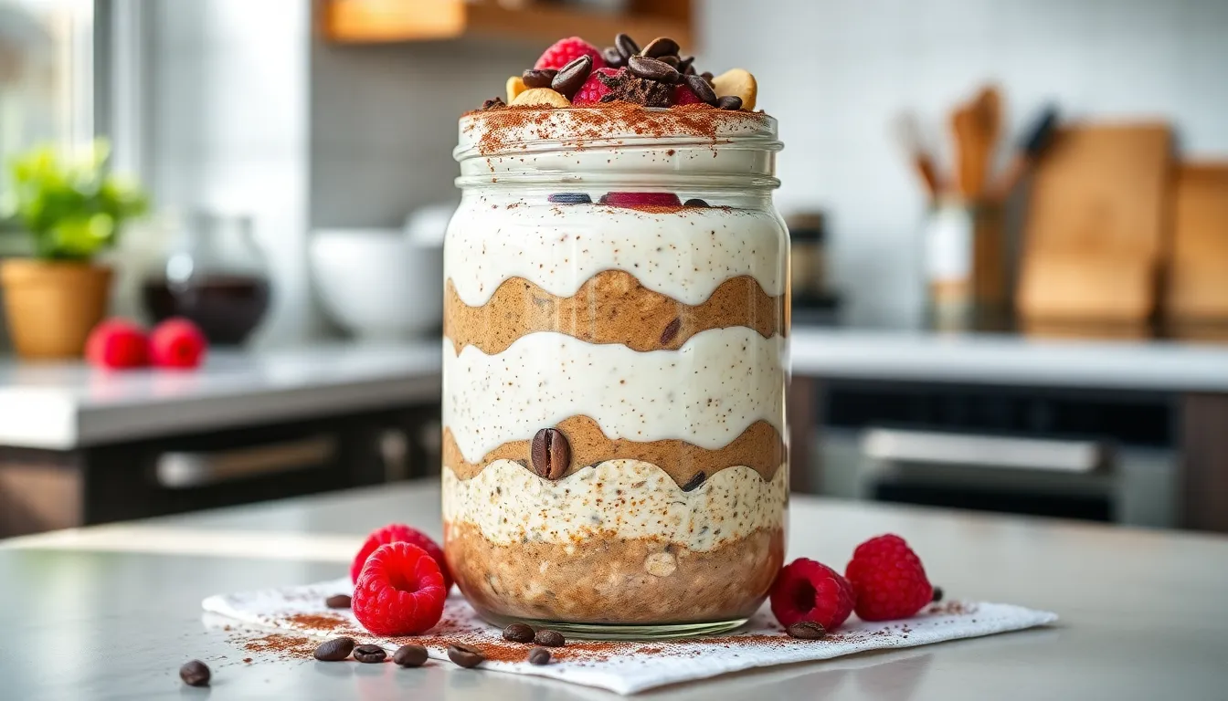 Easy Tiramisu Overnight Oats Recipe: Italian Dessert Meets Healthy Breakfast 10 Easy Tiramisu Overnight Oats Recipe: Italian Dessert Meets Healthy Breakfast 9