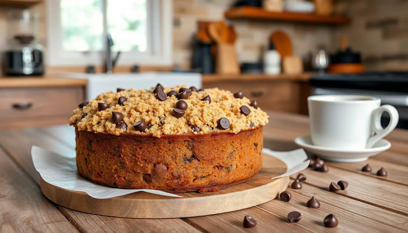 Easy Chocolate Chip Coffee Cake Recipe - Perfect for Breakfast & Brunch 11