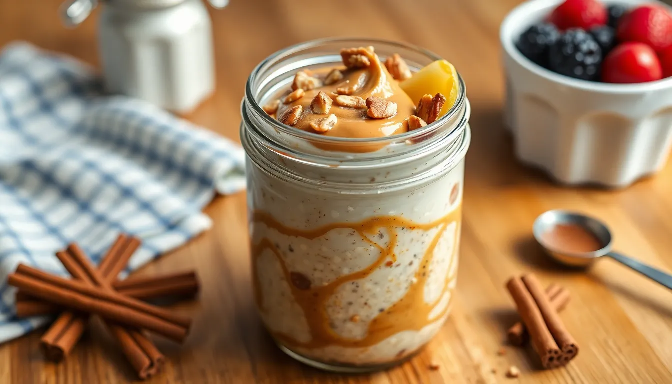 Easy Cinnamon Bun Overnight Oats Recipe (Ready in 5 Minutes!) 12 Easy Cinnamon Bun Overnight Oats Recipe (Ready in 5 Minutes!) 11