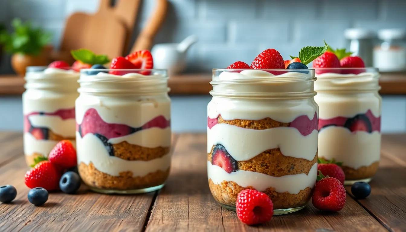 High Protein Cheesecake Jars: 30g Protein Per Serving (Easy Make-Ahead Recipe) 11