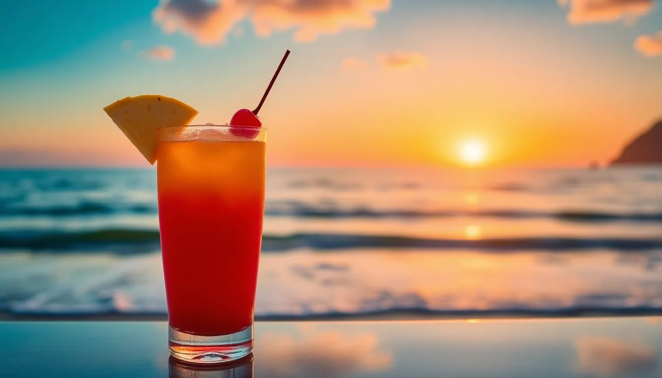 How to Make the Perfect Malibu Sunset Cocktail: Easy Layered Tropical Drink Recipe 12 How to Make the Perfect Malibu Sunset Cocktail: Easy Layered Tropical Drink Recipe 11