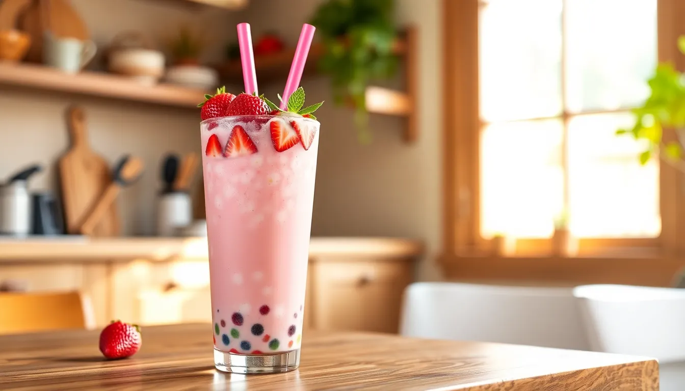 How to Make Strawberry Milk Bubble Tea at Home (Easy Recipe + Pro Tips) 12 How to Make Strawberry Milk Bubble Tea at Home (Easy Recipe + Pro Tips) 11