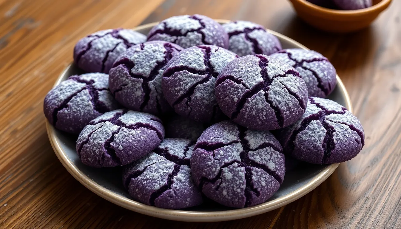 Ube Crinkle Cookies: Easy Purple Filipino Recipe That Will Wow Everyone 12 Ube Crinkle Cookies: Easy Purple Filipino Recipe That Will Wow Everyone 11