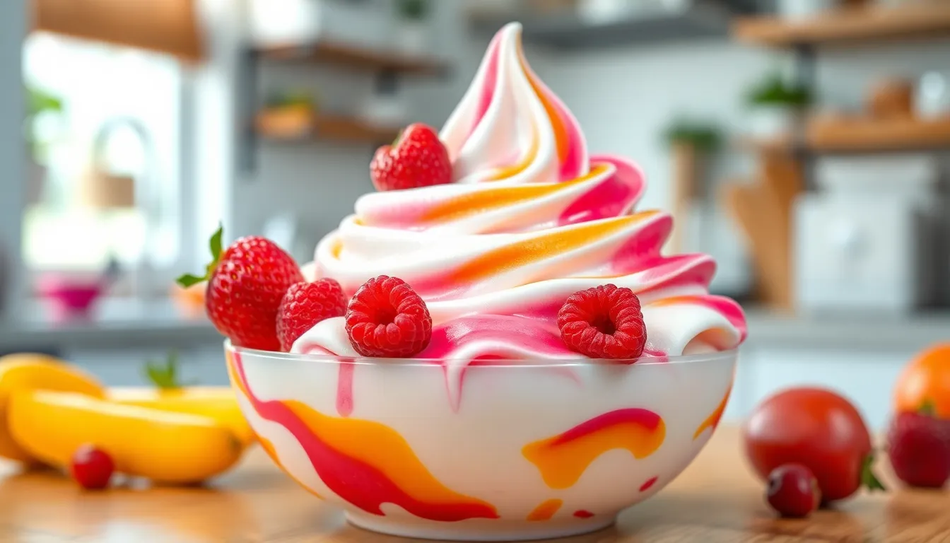 Easy Homemade Vanilla Frozen Yogurt Recipe (No Ice Cream Maker Needed!) 12 Easy Homemade Vanilla Frozen Yogurt Recipe (No Ice Cream Maker Needed!) 11