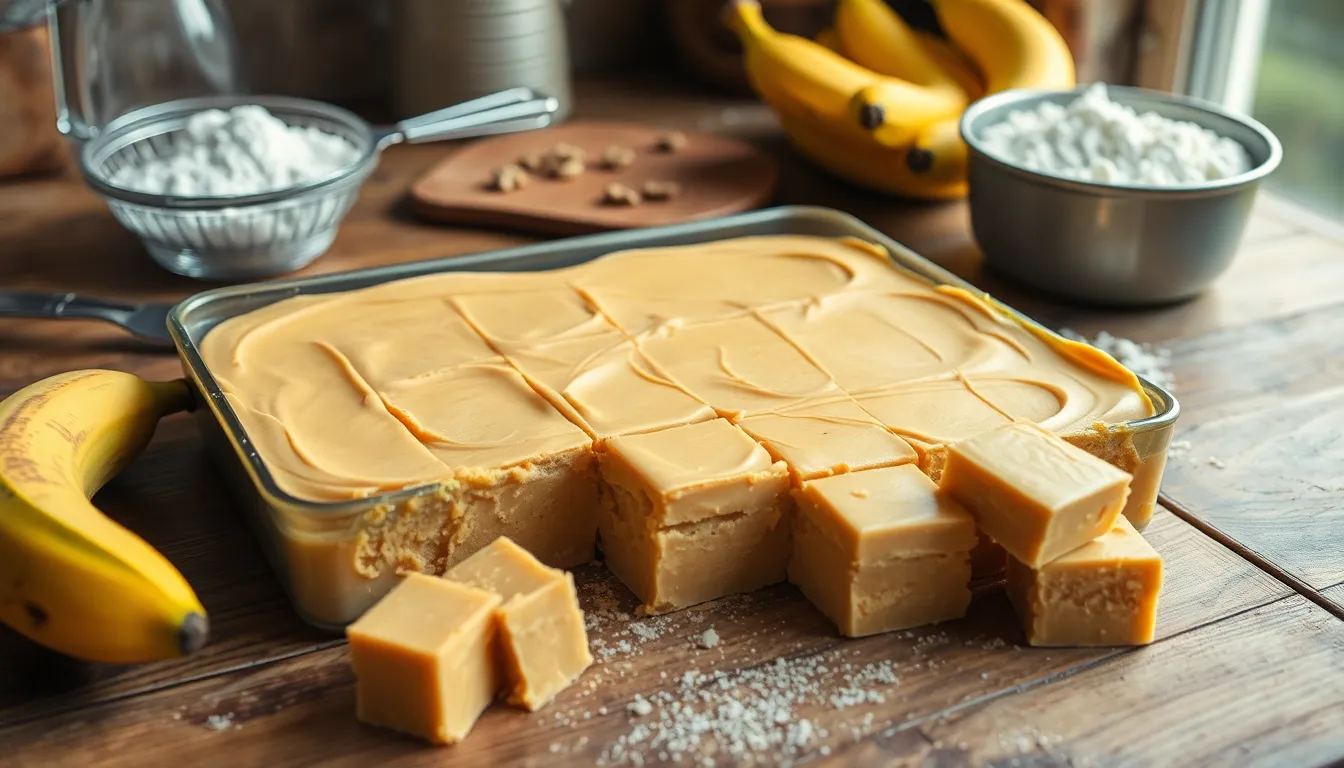 Easy No-Bake Banana Fudge Recipe: Creamy 15-Minute Dessert with Overripe Bananas 13