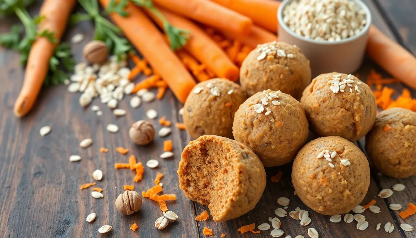 Healthy Carrot Cake Protein Balls Recipe (No-Bake + 90 Calories Each!) 14 Healthy Carrot Cake Protein Balls Recipe (No-Bake + 90 Calories Each!) 13