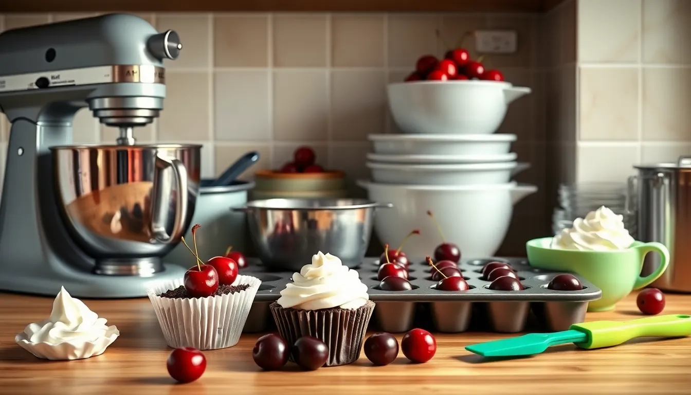 Perfect Black Forest Cupcakes Recipe: Easy Chocolate Cherry Treats in 30 Minutes 2 Perfect Black Forest Cupcakes Recipe: Easy Chocolate Cherry Treats in 30 Minutes 1