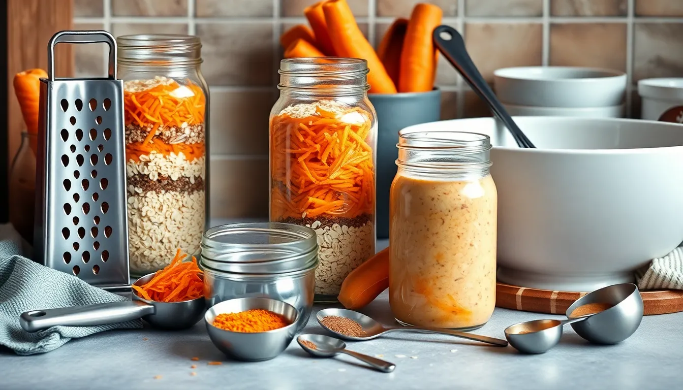 Carrot Cake Overnight Oats: Easy Healthy Breakfast Recipe Ready in 5 Minutes 1