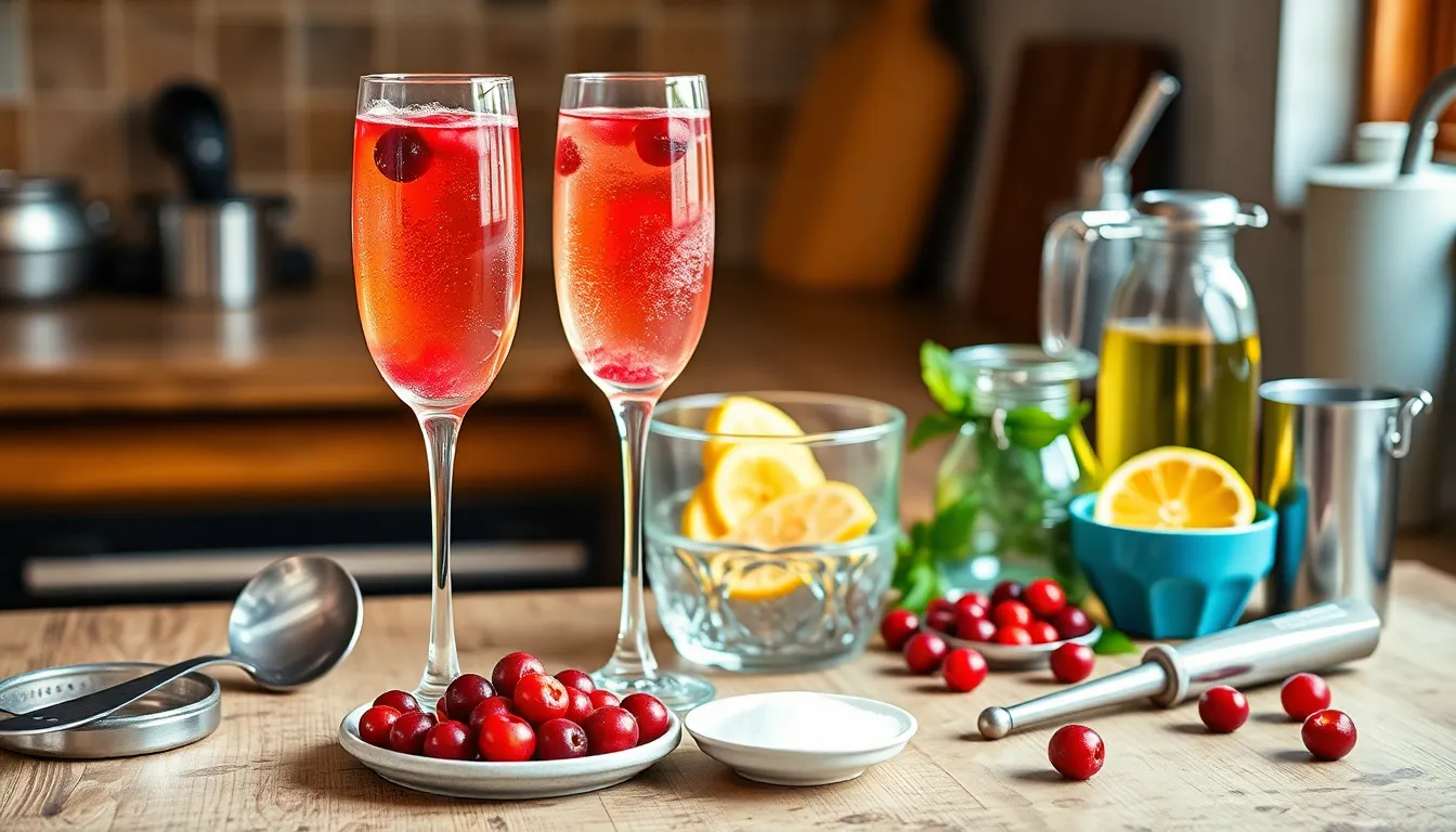 Easy 3-Ingredient Cranberry Mimosa Recipe for Holiday Brunch 1