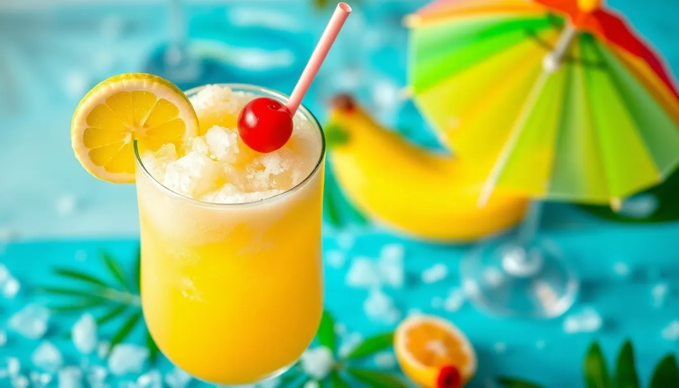 Perfect Frozen Banana Daiquiri Recipe (Creamy, Sweet & Refreshing!) 2 Perfect Frozen Banana Daiquiri Recipe (Creamy, Sweet & Refreshing!) 1