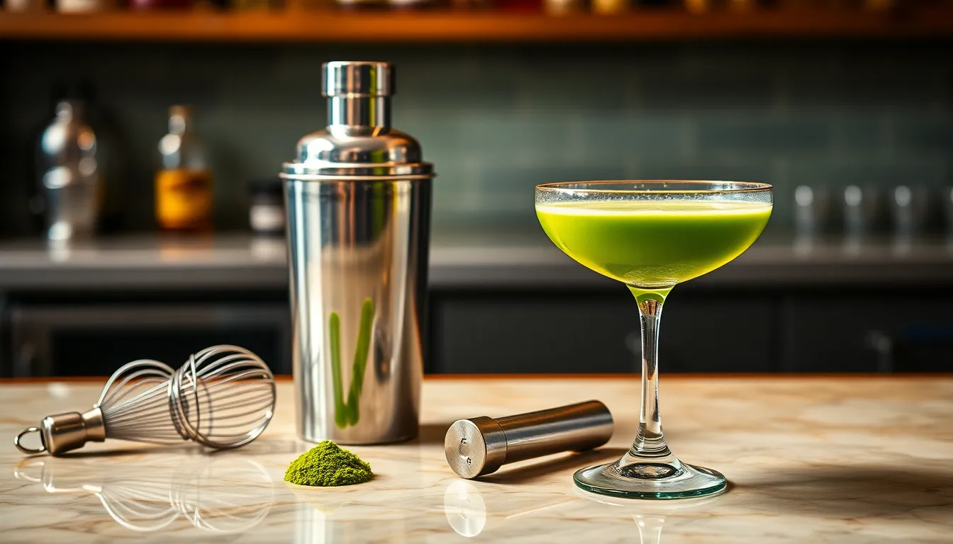 7 Stunning Matcha Green Tea Cocktail Recipes That'll Wow Your Guests 2 7 Stunning Matcha Green Tea Cocktail Recipes That'll Wow Your Guests 1
