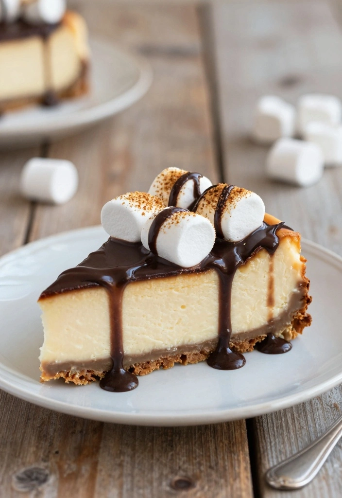 10 Aesthetic Dessert Recipes for Beautiful Trendy Treats 89 10 Aesthetic Dessert Recipes for Beautiful Trendy Treats - 9. S’mores Vegan Cheesecake