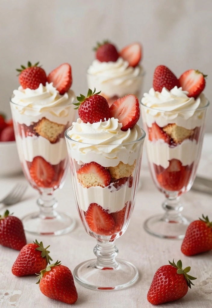 10 Angel Food Cake Mix Recipes for Light Sweet Easy Desserts 34 10 Angel Food Cake Mix Recipes for Light Sweet Easy Desserts - 4. Strawberry Shortcake Parfaits