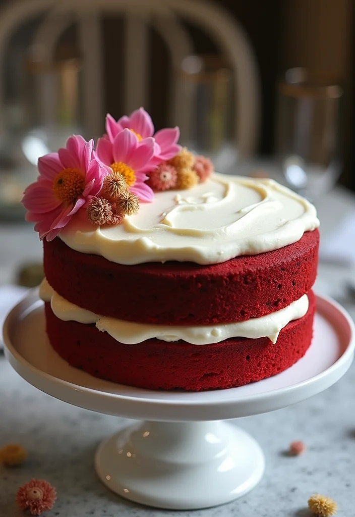 10 Cake Recipes Using Sour Cream for Moist Rich Texture 45 10 Cake Recipes Using Sour Cream for Moist Rich Texture - 5. Red Velvet Sour Cream Cake