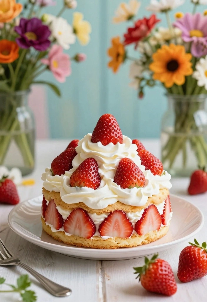 10 Cake Recipes Using Sour Cream for Moist Rich Texture 78 10 Cake Recipes Using Sour Cream for Moist Rich Texture - 8. Strawberry Sour Cream Shortcake