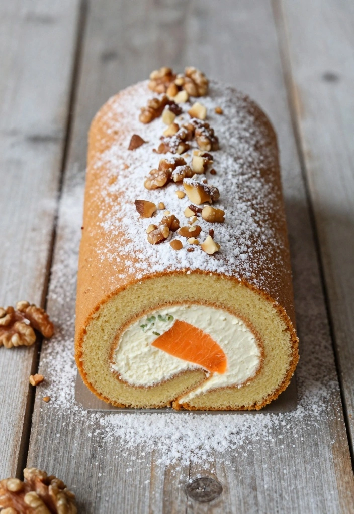 10 Cake Roll Recipes for Soft Sweet Filled Desserts 100 10 Cake Roll Recipes for Soft Sweet Filled Desserts - 10. Carrot Cake Roll