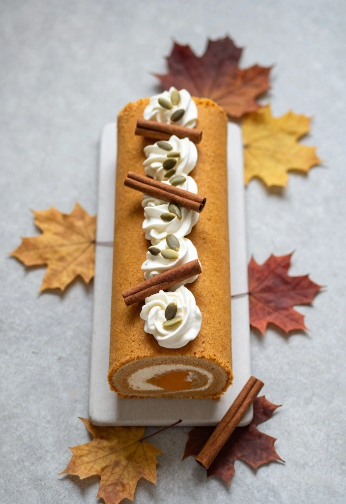 10 Cake Roll Recipes for Soft Sweet Filled Desserts 23 10 Cake Roll Recipes for Soft Sweet Filled Desserts - 3. Pumpkin Spice Cake Roll