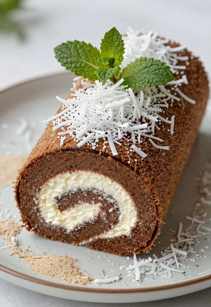 10 Cake Roll Recipes for Soft Sweet Filled Desserts 67 10 Cake Roll Recipes for Soft Sweet Filled Desserts - 7. Coconut Cream Cake Roll