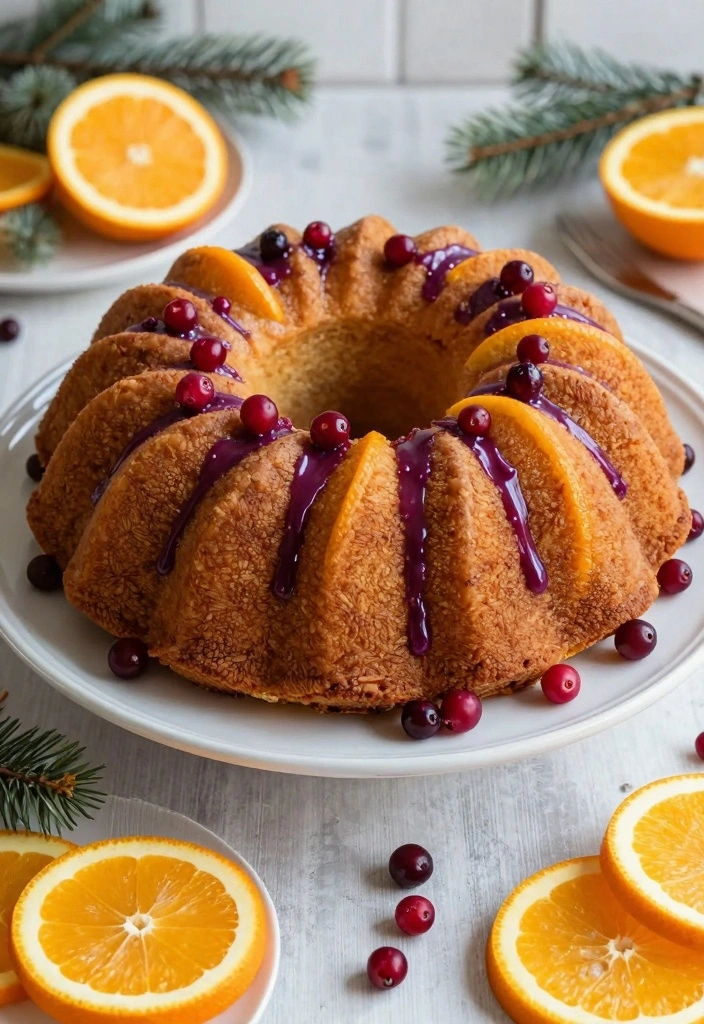10 Christmas Bundt Cake Recipes for Festive Holiday Flavor 23 10 Christmas Bundt Cake Recipes for Festive Holiday Flavor - 3. Cranberry Orange Bundt Cake