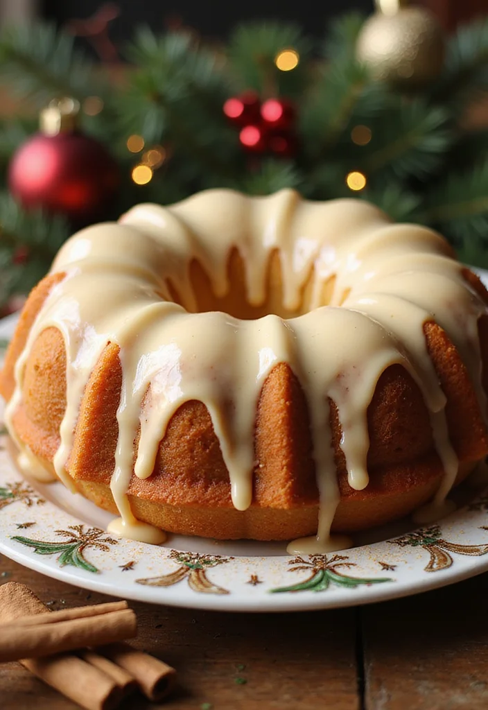 10 Christmas Bundt Cake Recipes for Festive Holiday Flavor 34 10 Christmas Bundt Cake Recipes for Festive Holiday Flavor - 4. Eggnog Bundt Cake