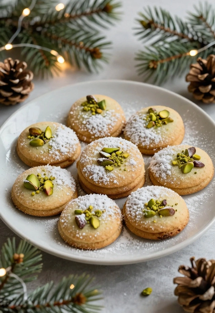 10 Christmas Pistachio Cookie Recipes for Festive Nutty Flavor 34 10 Christmas Pistachio Cookie Recipes for Festive Nutty Flavor - 4. Pistachio Shortbread Cookies
